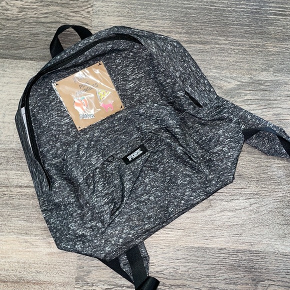 MINI BACKPACK WITH PINS - Gray Marble - Picture 3 of 8